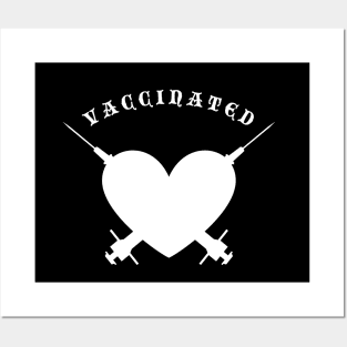 VACCINATED  - SHOTS = LOVE Posters and Art